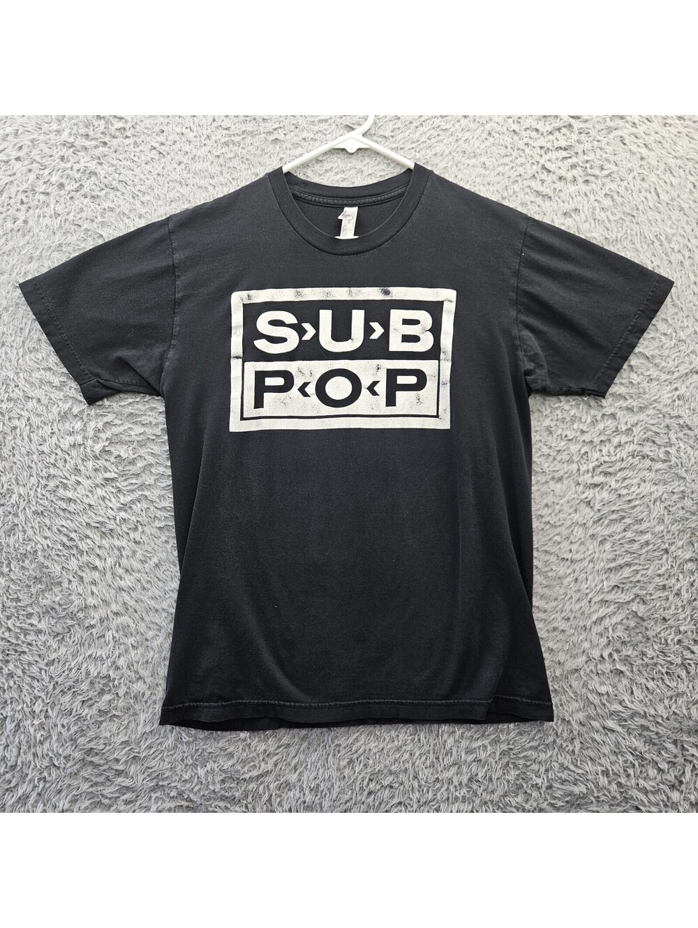 SUB POP T Shirt Vintage Men Medium Made in USA American Apparel Grunge Nirvana